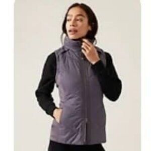 Athleta Rockridge Primaloft Vest, Size MEDIUM, Purple